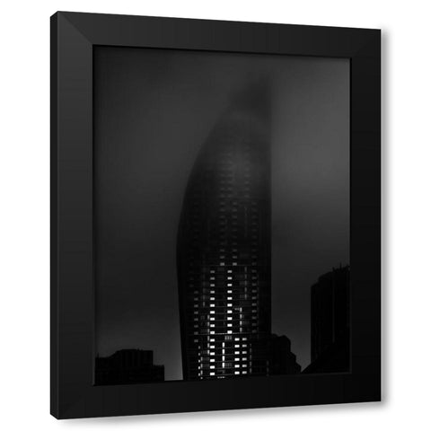 Downtown Toronto Fogfest No 19 Black Modern Wood Framed Art Print by Carson, Brian