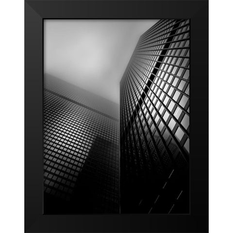 Downtown Toronto Fogfest No 27 Black Modern Wood Framed Art Print by Carson, Brian