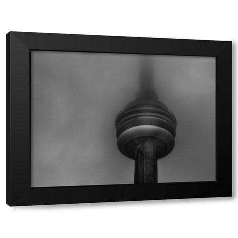 Downtown Toronto Fogfest No 38 Black Modern Wood Framed Art Print with Double Matting by Carson, Brian