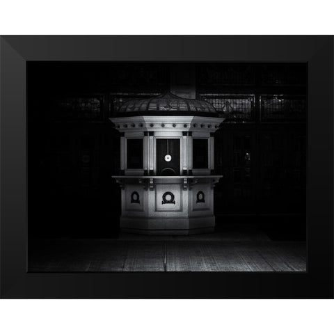 Elgin and Winter Garden Theater Black Modern Wood Framed Art Print by Carson, Brian