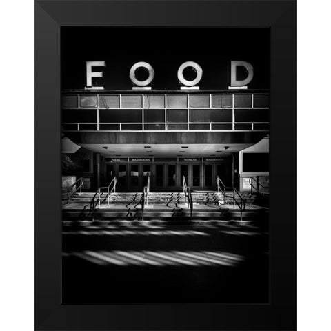 Food Building Exhibition Place Toronto Black Modern Wood Framed Art Print by Carson, Brian