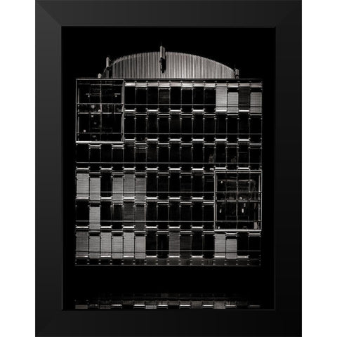 Geometry No 10 Black Modern Wood Framed Art Print by Carson, Brian