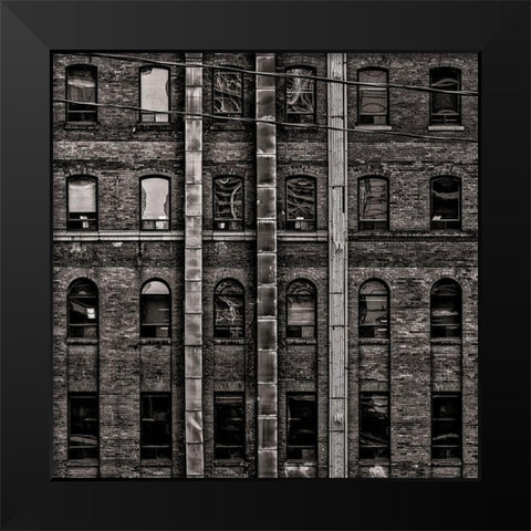 Geometry No 13 Black Modern Wood Framed Art Print by Carson, Brian