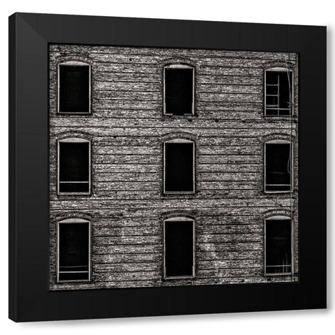 Geometry No 14 Black Modern Wood Framed Art Print by Carson, Brian