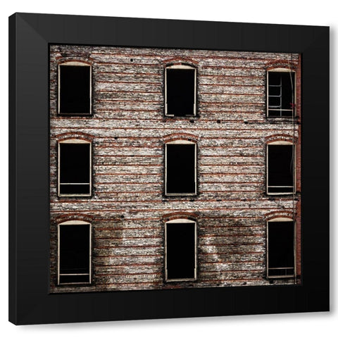 Geometry No 14 Color Black Modern Wood Framed Art Print by Carson, Brian