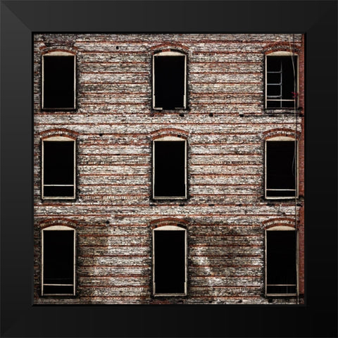 Geometry No 14 Color Black Modern Wood Framed Art Print by Carson, Brian