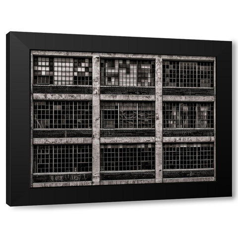 Geometry No 15 Black Modern Wood Framed Art Print with Double Matting by Carson, Brian