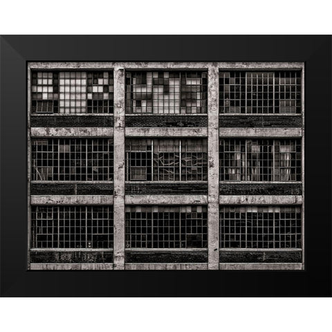 Geometry No 15 Black Modern Wood Framed Art Print by Carson, Brian