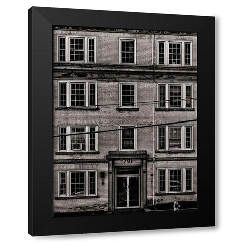 Geometry No 18 Black Modern Wood Framed Art Print by Carson, Brian