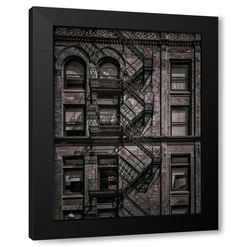 Gooderham Flatiron Building Toronto No 4 Black Modern Wood Framed Art Print by Carson, Brian