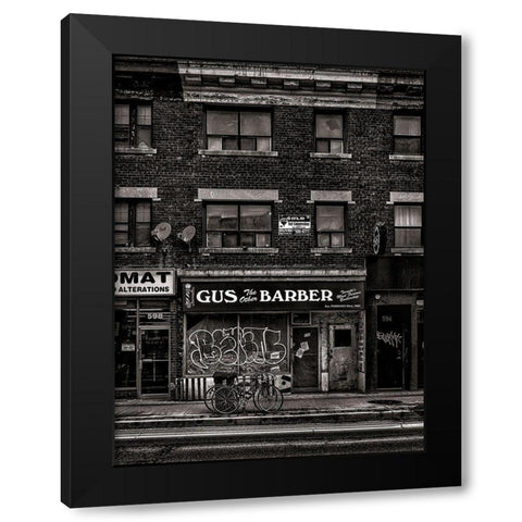 Gus the Other Barber Black Modern Wood Framed Art Print with Double Matting by Carson, Brian