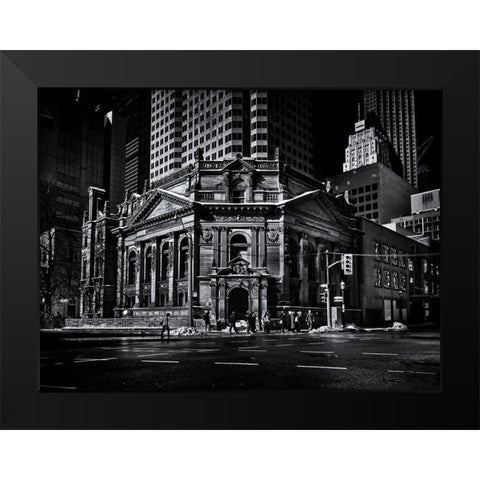 Hockey Hall of Fame Toronto Black Modern Wood Framed Art Print by Carson, Brian