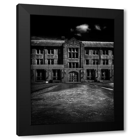 John W Graham Library Black Modern Wood Framed Art Print with Double Matting by Carson, Brian