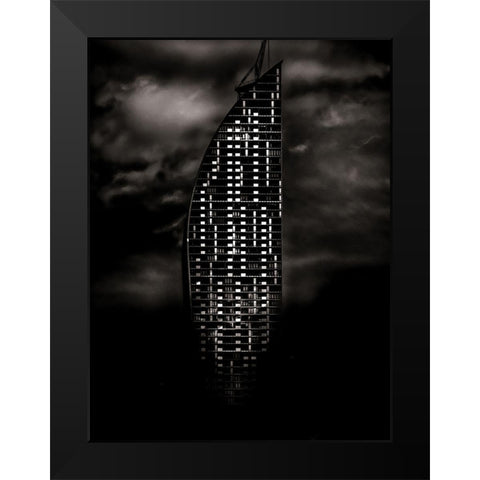 Downtown Tower Toronto Black Modern Wood Framed Art Print by Carson, Brian