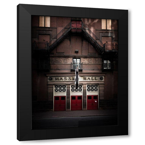 Massey Hall No 1 Color Black Modern Wood Framed Art Print by Carson, Brian