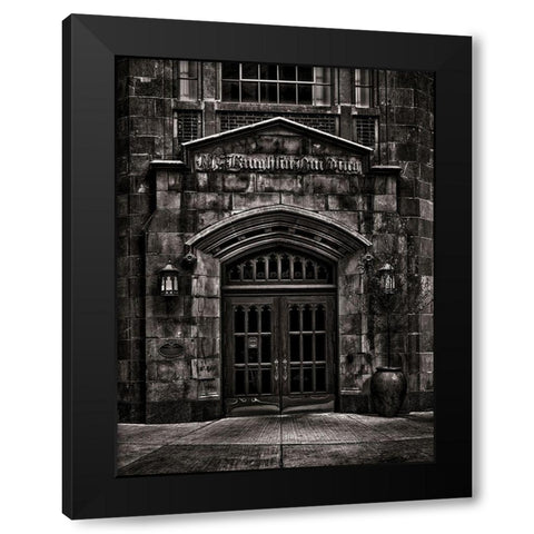 McLaughlin Motor Car Showroom Toronto Black Modern Wood Framed Art Print by Carson, Brian