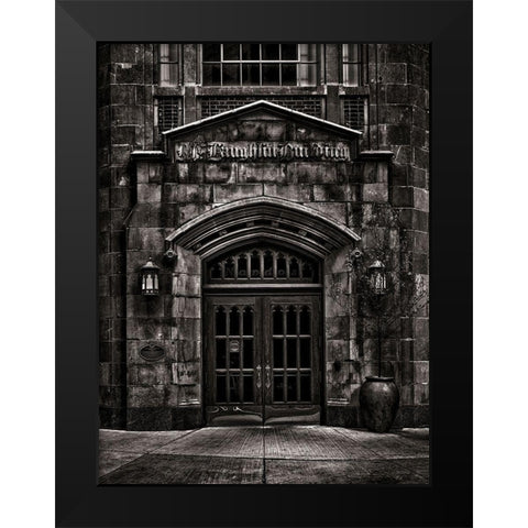 McLaughlin Motor Car Showroom Toronto Black Modern Wood Framed Art Print by Carson, Brian