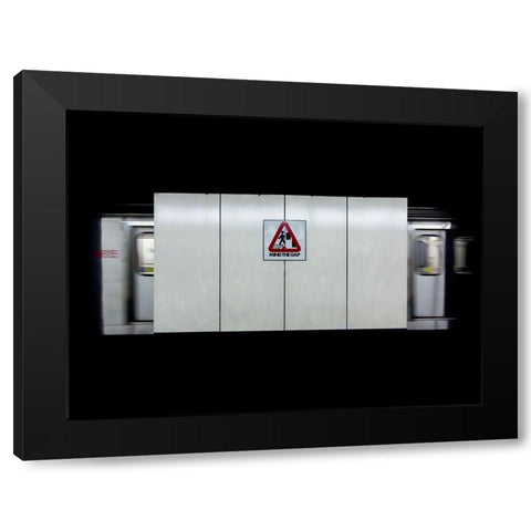 Mind the Gap Black Modern Wood Framed Art Print with Double Matting by Carson, Brian