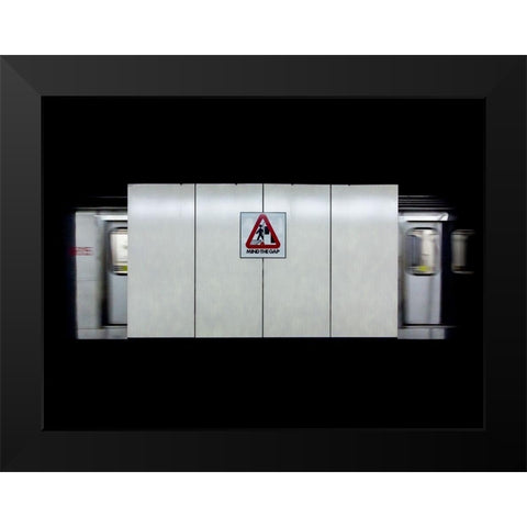 Mind the Gap Black Modern Wood Framed Art Print by Carson, Brian