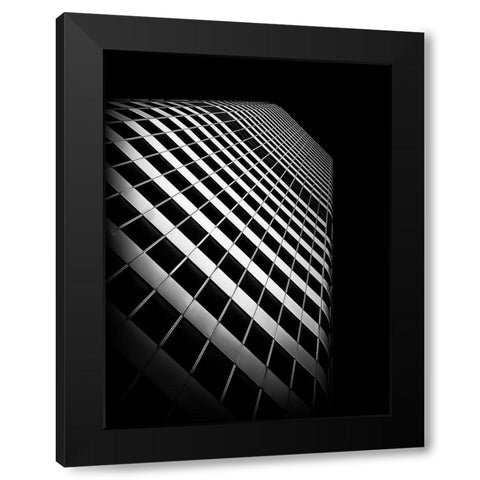 Dundas Street Toronto No 1 Black Modern Wood Framed Art Print with Double Matting by Carson, Brian