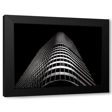 Dundas Street Toronto No 4 Black Modern Wood Framed Art Print with Double Matting by Carson, Brian