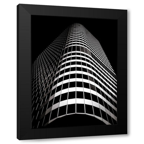 Dundas Street Toronto No 5 Black Modern Wood Framed Art Print with Double Matting by Carson, Brian