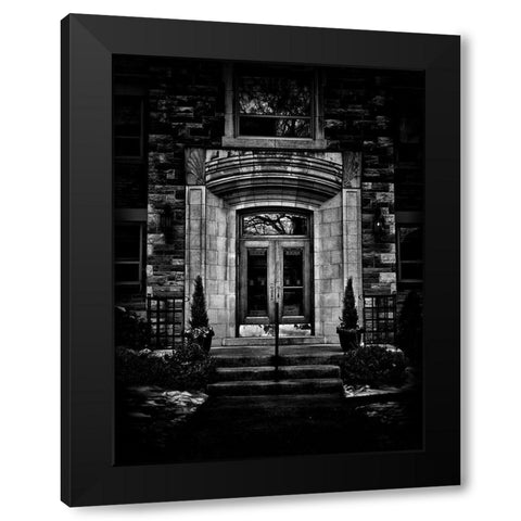 Glen Elm Avenue Toronto Black Modern Wood Framed Art Print by Carson, Brian