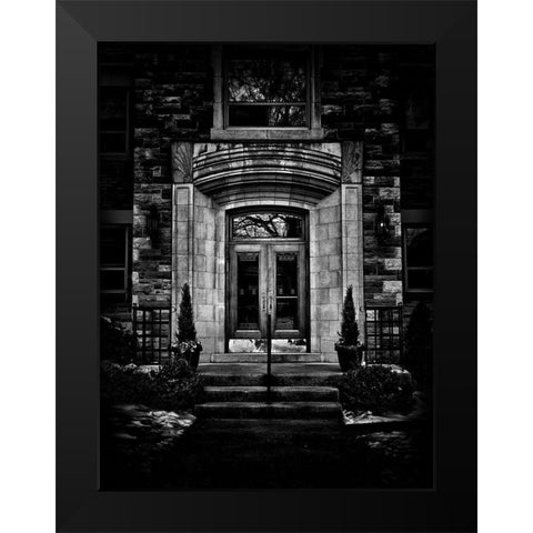 Glen Elm Avenue Toronto Black Modern Wood Framed Art Print by Carson, Brian