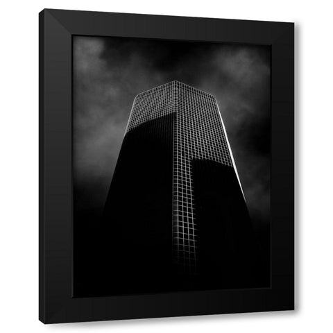 Queen Street Toronto No 1 Black Modern Wood Framed Art Print by Carson, Brian