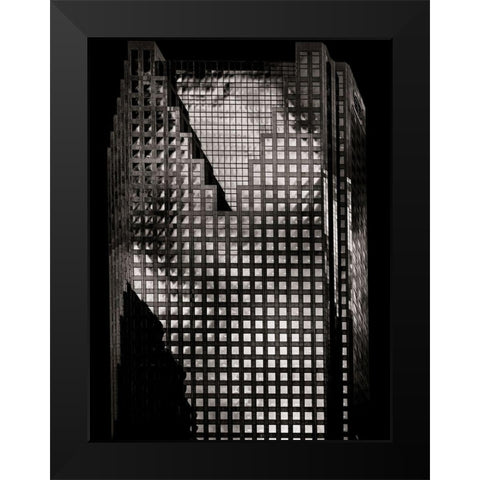 King Street Toronto No 3 Black Modern Wood Framed Art Print by Carson, Brian