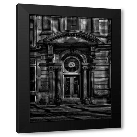 Young Street Toronto No 2 Black and White Black Modern Wood Framed Art Print with Double Matting by Carson, Brian