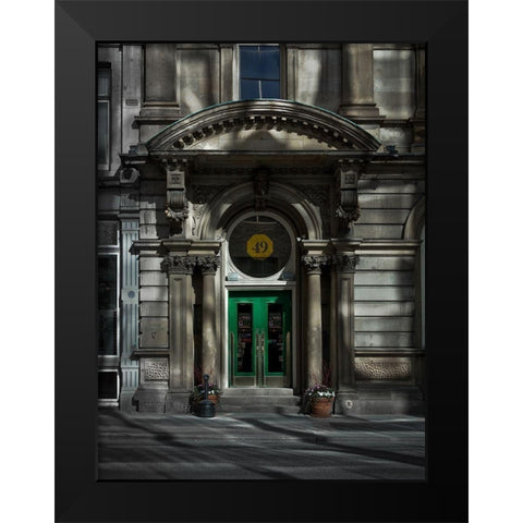 Young Street Toronto No 2 Color Black Modern Wood Framed Art Print by Carson, Brian