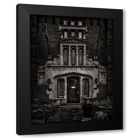 Foxbar Road Toronto Black and White Black Modern Wood Framed Art Print by Carson, Brian