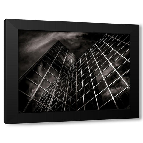 Eglinton Avenue Toronto No 902 Black Modern Wood Framed Art Print with Double Matting by Carson, Brian