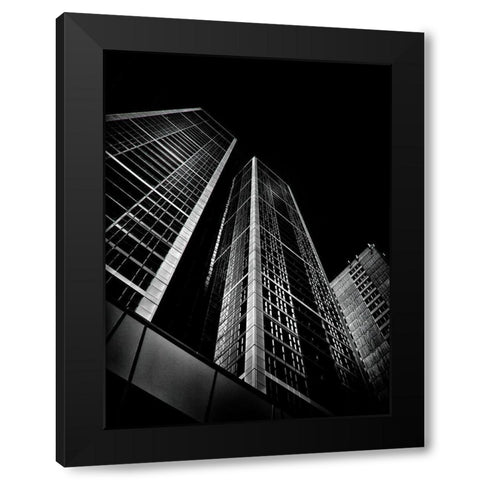 Charles Street Toronto No 1 Black Modern Wood Framed Art Print with Double Matting by Carson, Brian