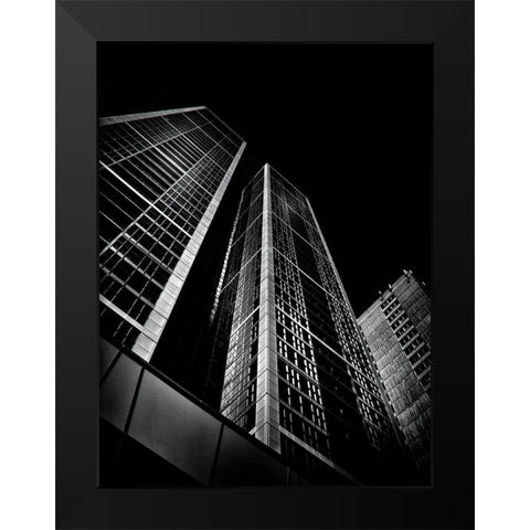 Charles Street Toronto No 1 Black Modern Wood Framed Art Print by Carson, Brian