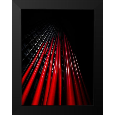 Charles Street Toronto No 2 Black Modern Wood Framed Art Print by Carson, Brian