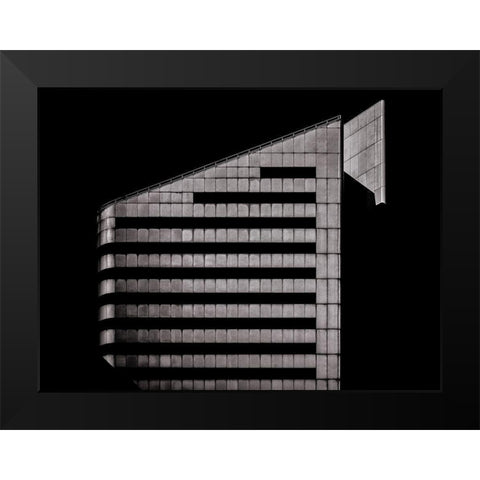 Front Street Toronto No 123 Black Modern Wood Framed Art Print by Carson, Brian