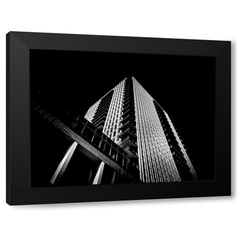 Sumach Street Toronto No 170 Black Modern Wood Framed Art Print by Carson, Brian