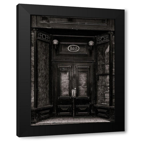 King Street Toronto No 185 Black Modern Wood Framed Art Print by Carson, Brian