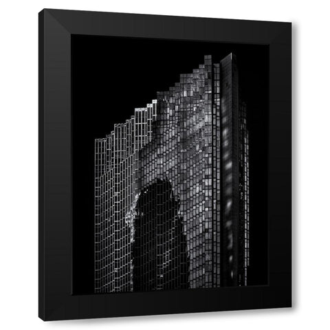 Bay Street North Tower Toronto No 2003 Black Modern Wood Framed Art Print with Double Matting by Carson, Brian