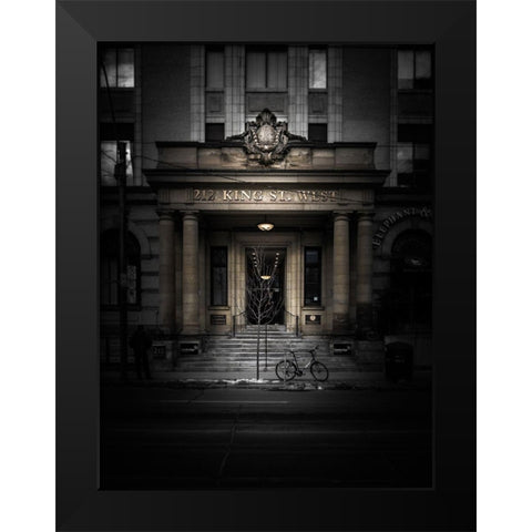 King Street Toronto No 212 Color Black Modern Wood Framed Art Print by Carson, Brian