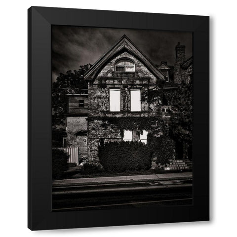 Sherbour Street Toronto No 306 Black Modern Wood Framed Art Print with Double Matting by Carson, Brian