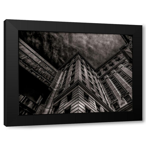 University Avenue Toronto No 3302 Black Modern Wood Framed Art Print with Double Matting by Carson, Brian