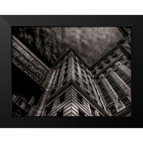 University Avenue Toronto No 3302 Black Modern Wood Framed Art Print by Carson, Brian