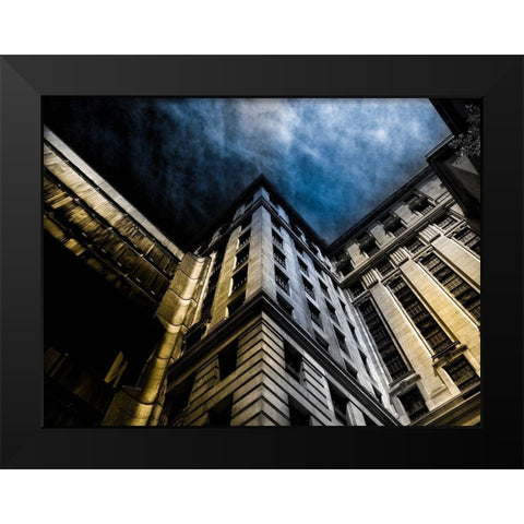 University Avenue Toronto No 3302 Color Black Modern Wood Framed Art Print by Carson, Brian