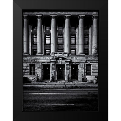 University Avenue Toronto No 330 Black Modern Wood Framed Art Print by Carson, Brian