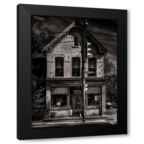 Dundas Street East Toronto No 374 Black Modern Wood Framed Art Print by Carson, Brian