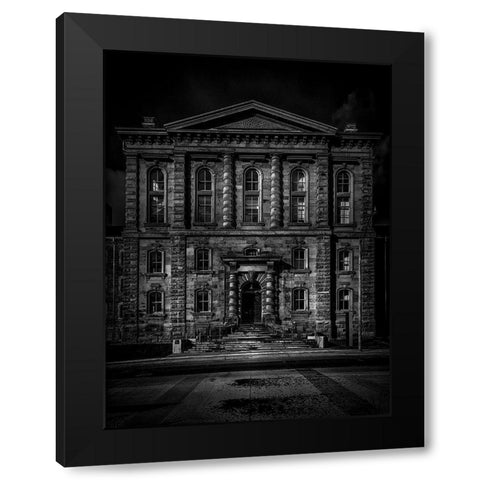 Gerrard Street East Toronto No 5501 Black Modern Wood Framed Art Print with Double Matting by Carson, Brian