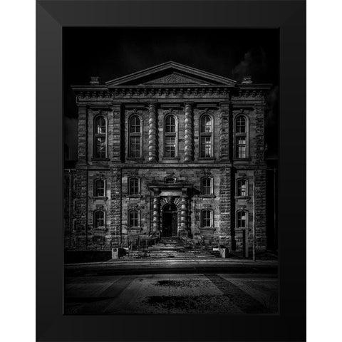 Gerrard Street East Toronto No 5501 Black Modern Wood Framed Art Print by Carson, Brian